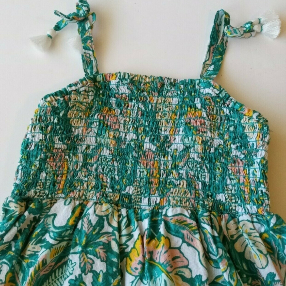SOLD!Tommy Bahama 4T Toddler Girl romper Tropical Print Summer - Picture 3 of 4